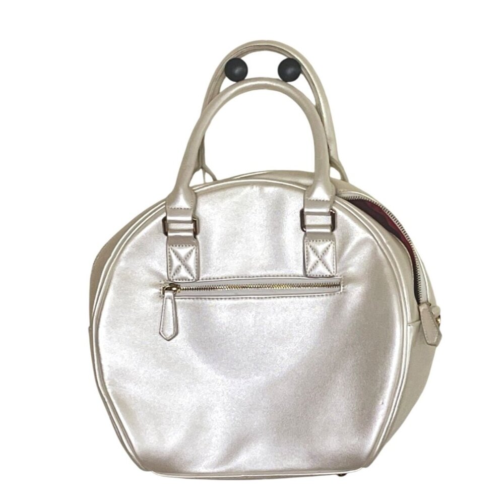 Berry Q Victoria Round Bag – Champagne Gold Metallic Coquette Lolita Style Bows - Picture 10 of 10